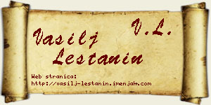 Vasilj Leštanin vizit kartica